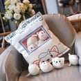 thumbnail image 2 of BallsFHK Cartoon bag of dolls, plush toys, creative office pillow, white cat, 2 of 5