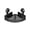 Black, variant on HAHUT 1 Pack Heavy Duty Shower Organizer, No Drilling Triangle Corner Suction Cup with Hooks, Removable Bathroom Storage Rack for Home Shower Bathroom Decor (Black)