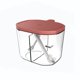 thumbnail image 1 of Durable Seasoning Tank With Spoon 2-grid Pet Condiment Jar Spice Pot Spice Moisture Proof OrganiserRed, 1 of 1
