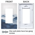 thumbnail image 3 of Yayeee Rocker Switch Wall Plate 2-Gang 4.7"x4.6" Home Decorative Outlet Cover, Watercolor Mountains, 3 of 6