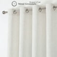 thumbnail image 5 of AZZCIA White Linen Light Filtering Grommet Curtain Panels for Bedroom, 2 Panels, 54"W x 84"L, 5 of 6