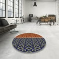 thumbnail image 4 of Ahgly Company Machine Washable Indoor Rectangle Transitional Brass Green Area Rugs, 7' x 9', 4 of 7