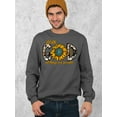 thumbnail image 3 of With God All Things Are Possible Easter Matthew 19:26 Christian Bible Verse Crewneck Sweatshirt, S, Charcoal, 3 of 5