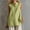 Green, variant on Xdegoge Cotton Linen Tops for Women V Neck Stand Collar Button Down Sleeveless Tunic Tank Top Relaxed Fit Casual Office Fashion Trendy Travel Blouses