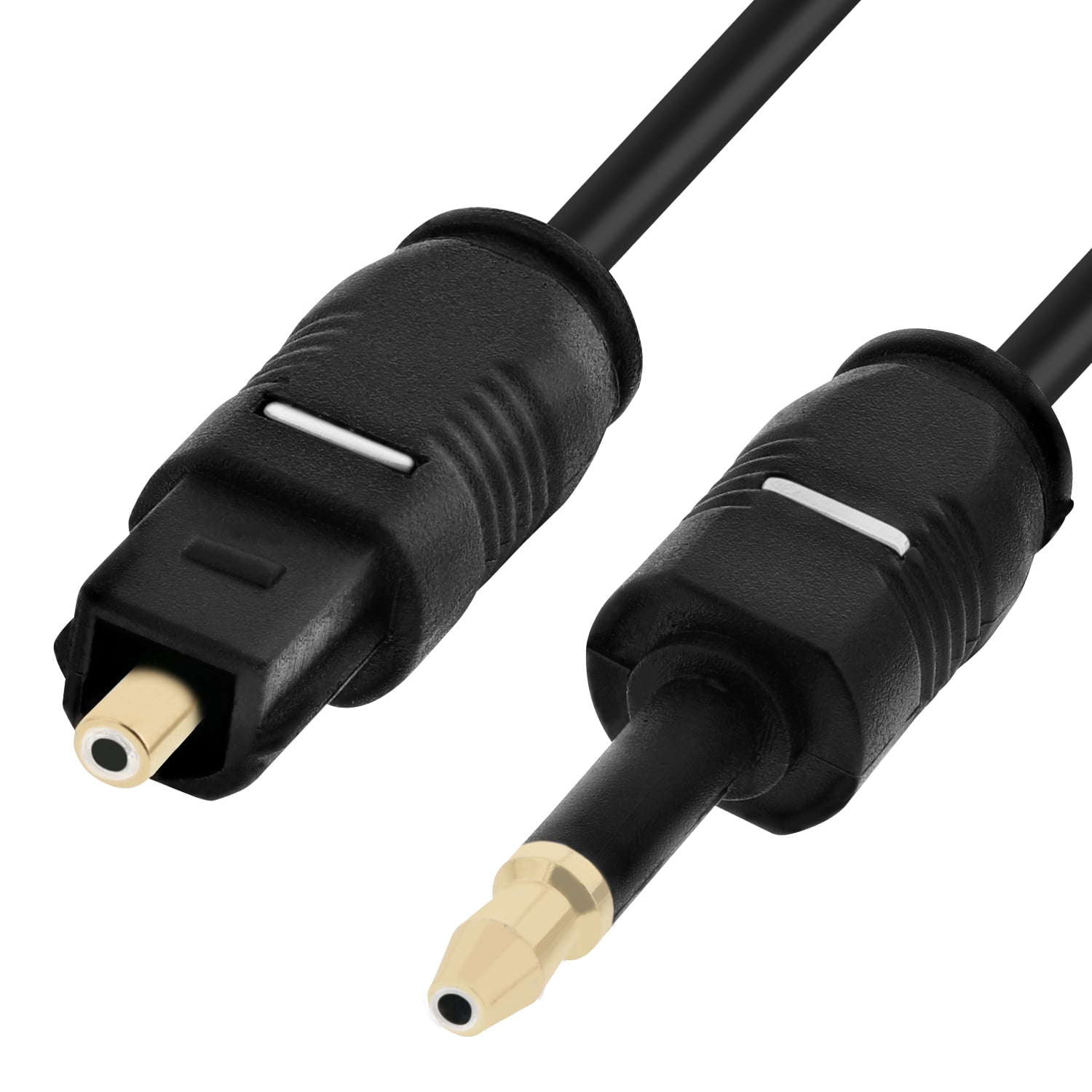Fosmon 6 FT Gold Toslink SPDIF Male Fiber Digital Optical Audio Cable