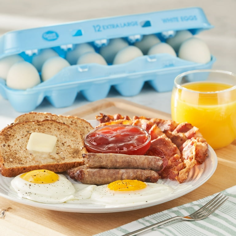Great Value Extra Large White Eggs 12 Count USDA Grade A Protein