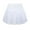 White, variant on Girls Casual Flared Pleated Skater Skirts High Waist Stretchy Mini Skirts with Liner, Size 3-16 Years