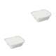 thumbnail image 4 of Kearding Caja de papel de aluminio multiusos de 20 piezas: caja para llevar con sabor delicioso, respetuosa con el medio ambiente e higiénica, 150+tapas de papel 450ml 2Conjunto, 4 of 6