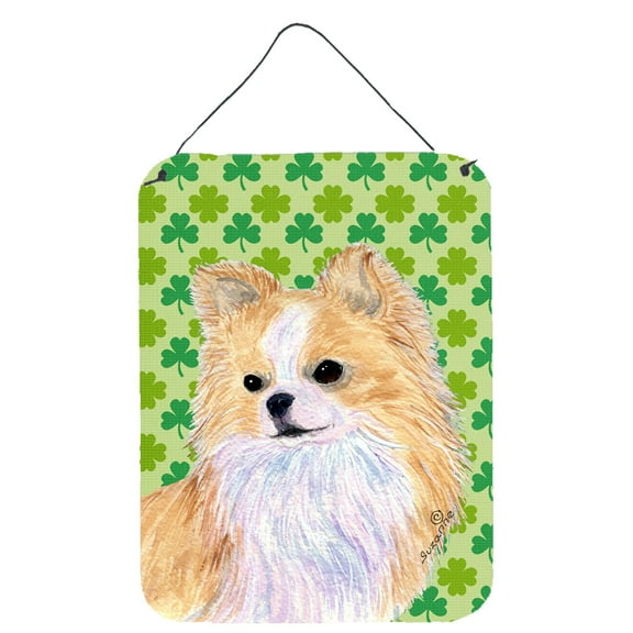 Chihuahua St. Patrick's Day Shamrock Portrait Wall or Door Hanging Prints