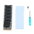 thumbnail image 3 of Adaptador, Tarjeta adaptadora PCIE M.2 Lector de disco duro Adaptador PCIE Aspecto llamativo, 3 of 8