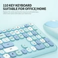 thumbnail image 4 of Mofii 666 Wireless Keyboard Mouse Combo,2.4G Colored keyboard ,110 Key Cute Keyboard Mouse Set with Round Punk Keycaps for Girl Blue, 4 of 7