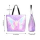 thumbnail image 5 of Disketp Purple Sparkling Butterfly Bolsa Tote Estampada para Mujer, Bolso de Hombro y de Mano para Compras y Viajes, 5 of 8