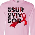 thumbnail image 4 of Inktastic Stroke Survivor Red Ribbon Awareness Long Sleeve T-Shirt, 4 of 5