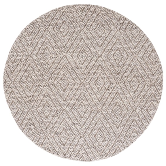 SAFAVIEH Natura Glenda Geometric Area Rug, Beige, 6' x 6' Round