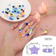 thumbnail image 2 of Uxcell Acrylic Star Beads, 400 Pcs Star Shape Friendship Bracelet Bead, Purple, 2 of 5