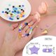 thumbnail image 2 of Cuentas de estrella de acrílico Uxcell, 400 Pcs cuentas de pulsera de amistad en forma de estrella, púrpura, 2 of 5
