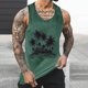 thumbnail image 2 of Camisetas de Tanque de los Hombres Tanque de los Hombres Incolor Gradiente de Impresión Cuello Redondo Correa Delgada Fuga Atrás Regular Casual Deportes Blusas de Tanque, 2 of 5