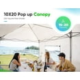 thumbnail image 7 of Quictent 10x20ft Pop-up Canopy with Sidewalls, Enclosed Ez Party Tent Instant Shelter for Outdoor Event, White, 7 of 7