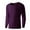 Purple, variant on Tawop Thermal Underwear for Men Warm Crewneck Long Sleeves Thick Tops Base Layer Outfits