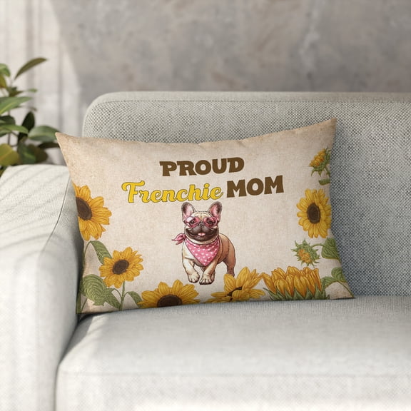 Proud French Bulldog Mom Happy Mother's Day with Love Pillowcase Double Sided Dog Lover Gifts Pillow Case Covers - 02003