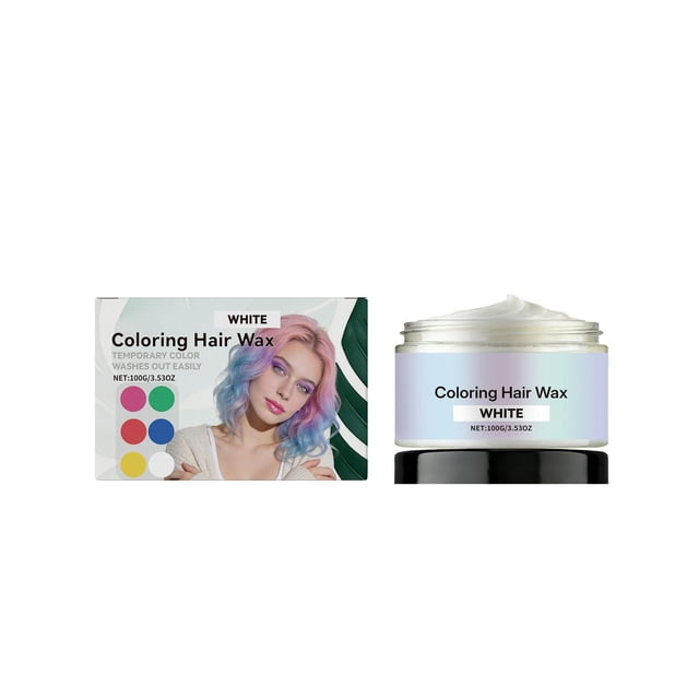 Cera para el cabello, color temporal, lavable, para hombres y mujeres, para fiestas, tinte temporal