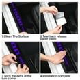 thumbnail image 5 of 1500 Purple Door Sill Guard Protector, 4PCS  Carbon Fiber Anti-Scratch Door Entry Edge Bumper Sill Scuff Plate Trim, Front/Rear Door Threshold Protector Cover Sticker Strips, 5 of 9