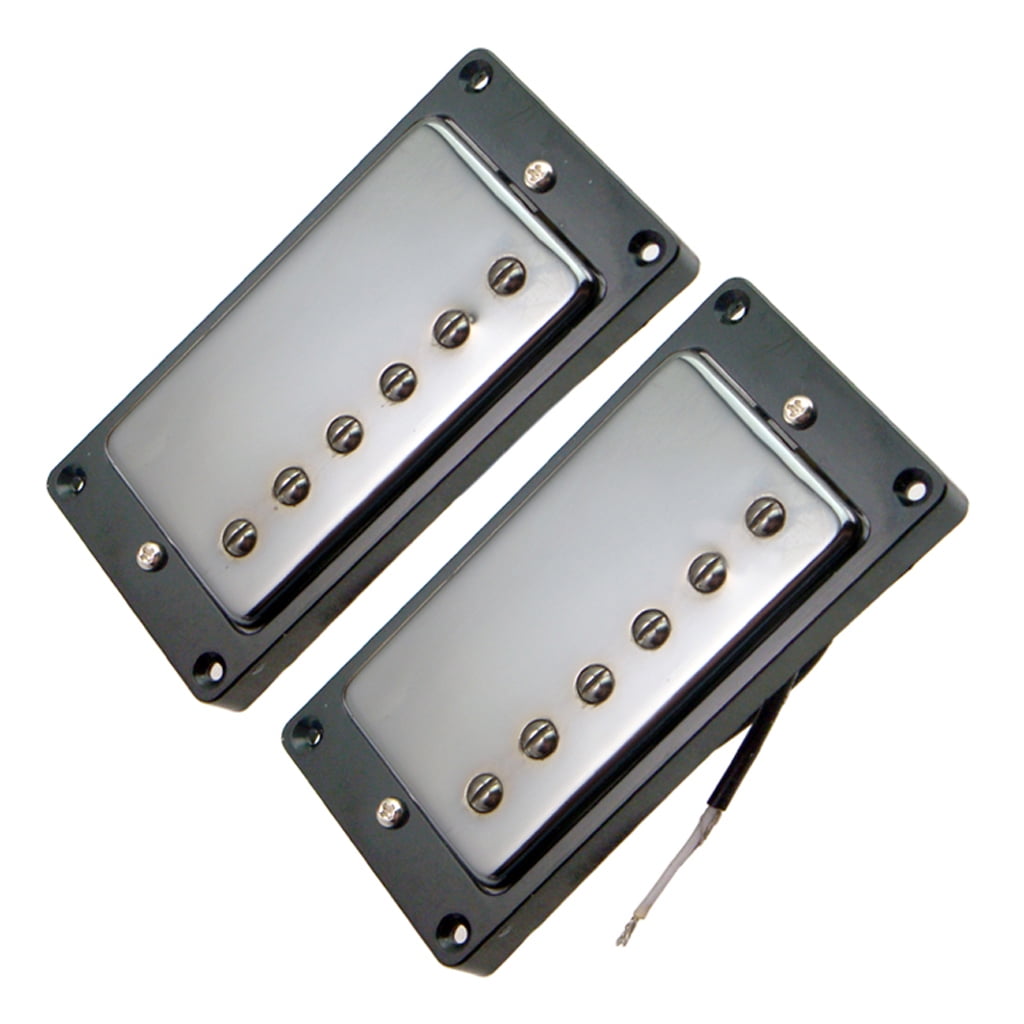 LeeQinersw 2 Pieces Double Coil Neck&Bridge Pickups with Tone&Volume Control Knobs for LP