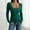 Green, variant on Women's Long Sleeve Lace Trim Top Square Neck Going Out Tops Cute Ribbed Knit Bow Knot Lace Patchwork T Shirts T Shirt Lace Trimmed Open Collar Slim Fit Base Shirt Top for An Style Coffee M