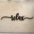 thumbnail image 3 of Relax Sign | Relax Acrylic Sign | Bathroom Sign | Living room sign | Home Decor | Bathroom Sign | Spa Sign | Yoga Decor, 3 of 4