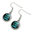 thumbnail image 2 of Stay 6 Feet Away Novelty Dangling Drop Charm Earrings, 2 of 4