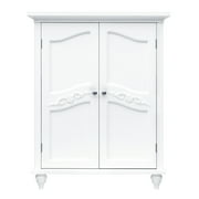 Elegant Home Fashions Versailles Wooden Floor Cabinet, White