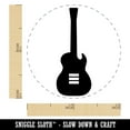 thumbnail image 2 of Electric Guitar Silhouette Self-Inking Rubber Stamp Ink Stamper - Purple Ink - Mini 1/2 Inch, 2 of 7