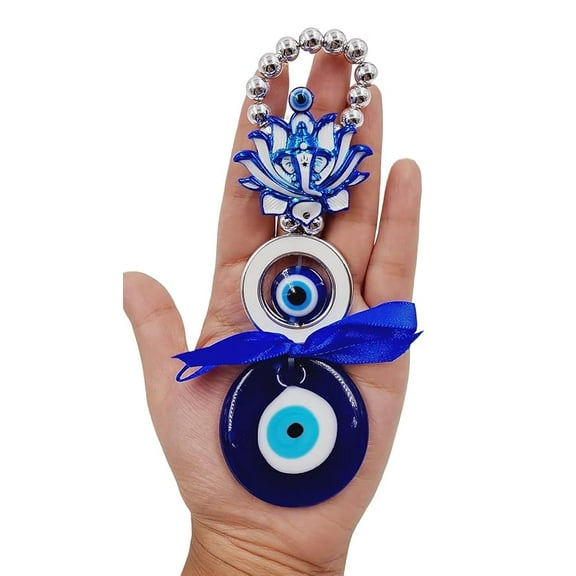 Evil Eye Hanging for Home, Om Nazar Battu for Home Protection, Shop, Office and House Main Entrance Door (Ganpati Moon)