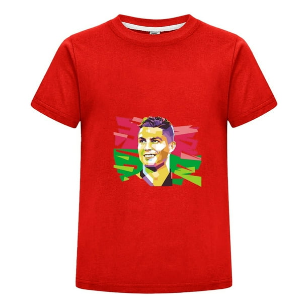 Playera Niño Futbol CR7 | Diseño con Celebración y Dorsal 7