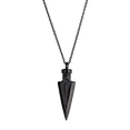 thumbnail image 3 of Collar Hombre de Flecha LUCKMAN, Acero Inoxidable con Baño Oro 18k, Color Plata o Negro, Modelo Lance negro UNITALLA, 3 of 6