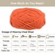 thumbnail image 4 of Uxcell 3 madejas de hilo de chenilla, hilo para mantas, 3x100g/10.5oz, poliéster suave para tejer, naranja, 4 of 7