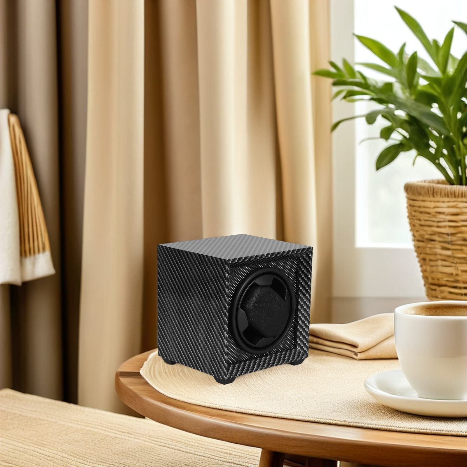 Amosfun Electric USB Powered Automatic Watch Winder Box Wood Quiet Motor Desktop Use