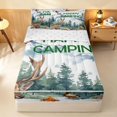 thumbnail image 2 of Erosebridal Happy Camping Zipper Twin Comforter Sets with Fitted Sheet and 2 Pillowcases, Hunting and Fishing Zipper Bedding Set, Reversible, 2 of 7