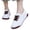 White, variant on YOUYEDIAN Sneakers for Women Fashion Round Toe Comfy Platform Canvas Sneakers Versatile Casual Slip On Flat Shoes