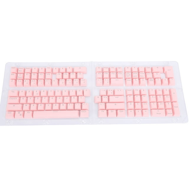 132 Keys French Keyboard Keycaps, Minimalist ABS Light Transmitting Keycaps For Backlit Keyboards, Replacement French Keycaps For 61 64 68 84 87 96 98 100 104 108 Keyboards