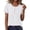 #440-White, variant on Roncen Short Sleeve Shirts for Women Pleated Crewneck Cute Blouses Dressy Casual Elegant Tops Loose peasant Summer T-Shirts