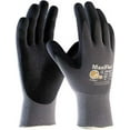thumbnail image 2 of MaxiFlex Ultimate Nitrile Grip Work Gloves 34-874 - Large - 3 Pair, Black, 2 of 9