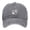 Grey, variant on Dog Paw Print with Love Heart Hat for Women Men, Adjustable Embroidered Cotton Dog Lovers Baseball Cap (Black, One Size）