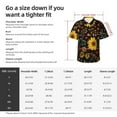 thumbnail image 5 of Pofeuu Sunflowers Leaves Print Hawaiian Shirt for Men Sleeves Casual Button Down Summer Beach Dress Shirts T-Shirts,Medium, 5 of 7