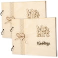 thumbnail image 4 of LEEYNEER 2 Pcs Wedding Guestbooks Reception Memory Registry Marriage, 4 of 8