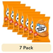(7 pack) Great Value Cheddar & Sour Cream Ripple Potato Chips, 1.75 oz