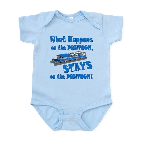 CafePress - On The Pontoon Body Suit - Baby Light Bodysuit, Size Newborn - 24 Months
