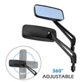 thumbnail image 2 of Espejos rectangulares para motocicleta, color negro, espejo retrovisor universal de 8MM y 10MM, CNC de aluminio, Compatible con, 2 of 5