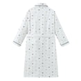 thumbnail image 2 of Marsgoo Toddle Kids Girls Boys 100% Cotton Kimono Lounge Bathrobe Robe, Kids Loungewear for Spa (Size 2 Toddler-14 Years)(Sailboat Print,8 Years), 2 of 5