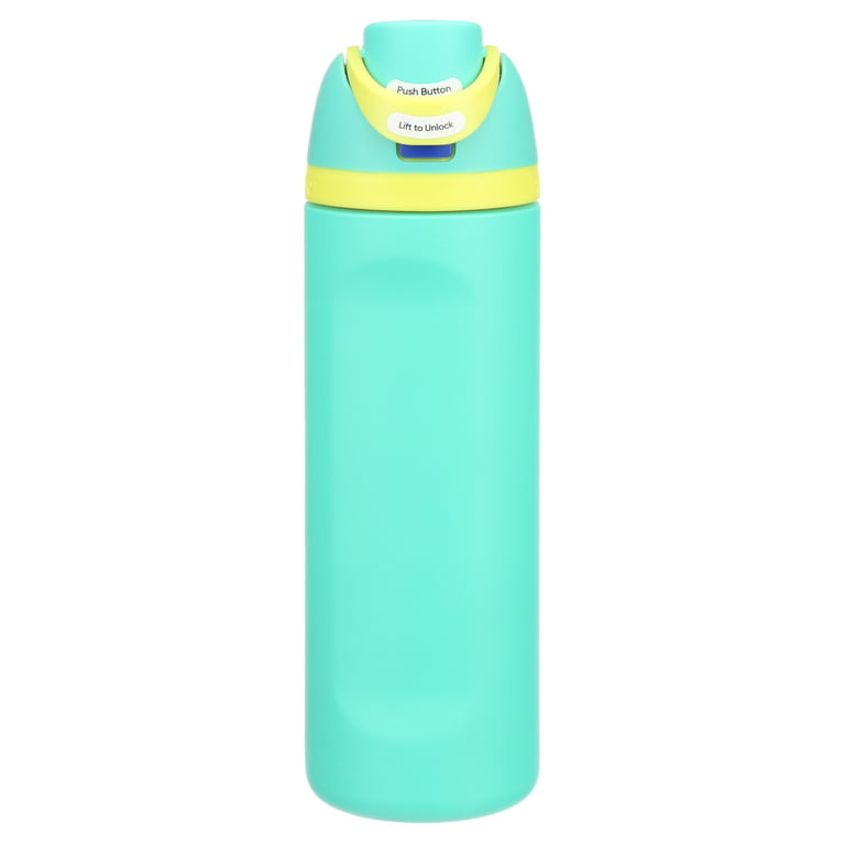 Owala FreeSip Water Bottle Stainless Steel, 24 Oz., Neon Basil